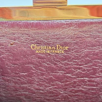 Christian Dior Clutch Bag Second Bag Trotter Red Authentic