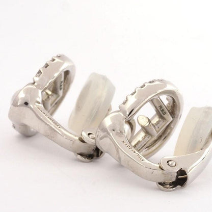 FENDI Earrings F is Rhinestone Women Accessory Authentic