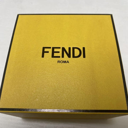 FENDI Earrings FF Silver Women Accessory Authentic