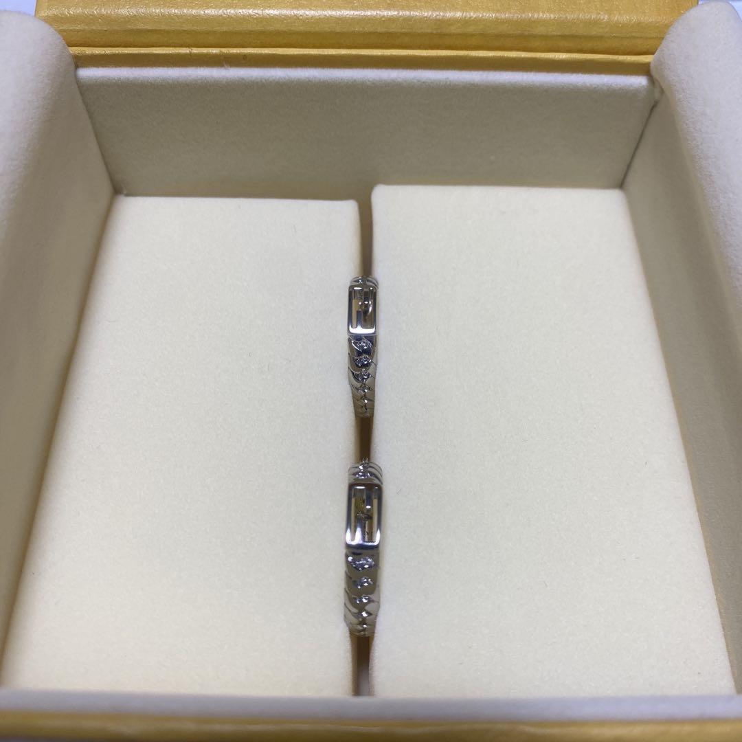 FENDI Earrings FF Silver Women Accessory Authentic