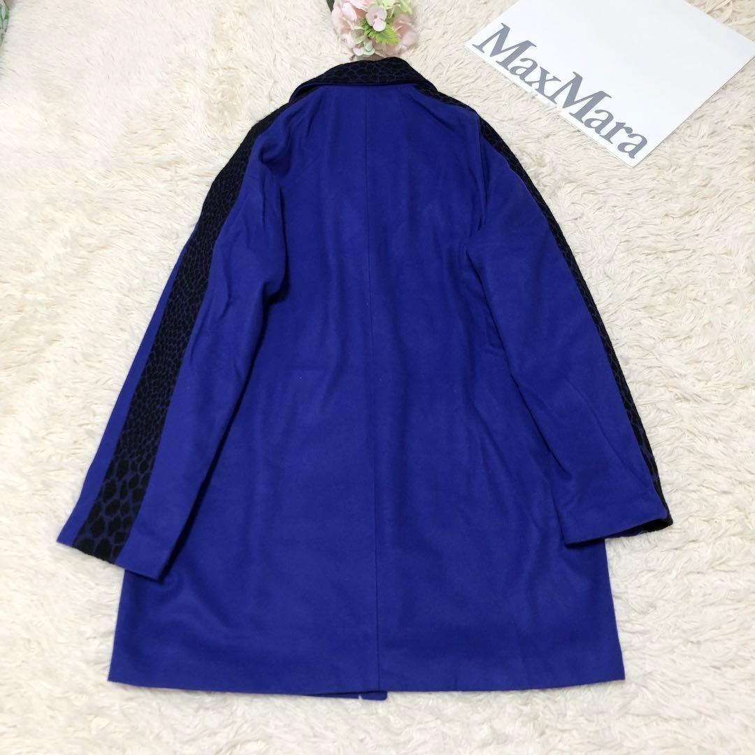 Max&Co Max Mara Long Coat Asian fit 4XL US size 3XL Blue Authentic