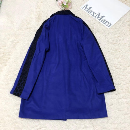 Max&Co Max Mara Long Coat Asian fit 4XL US size 3XL Blue Authentic