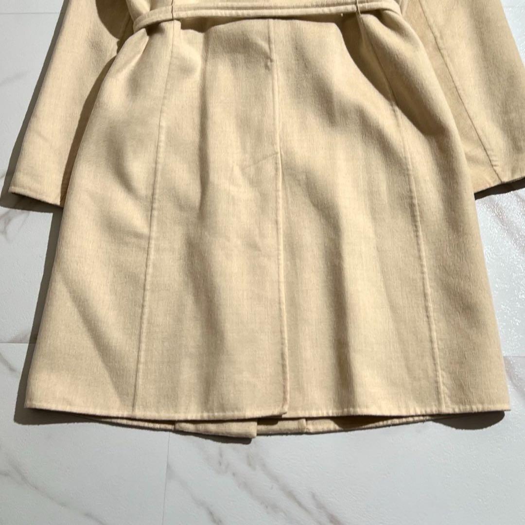 Max Mara Mint Cucito A Mano Long Coat Asian fit S 36 US size XS White Authentic