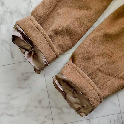Max Mara Wool Coat Asian fit M 38 US size S Camel Beige Authentic