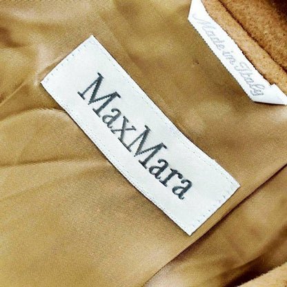Max Mara Wool Coat Asian fit M 38 US size S Camel Beige Authentic