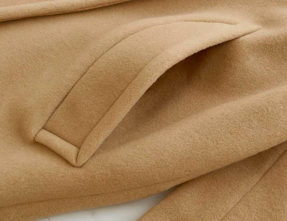 Max Mara Wool Coat Asian fit M 38 US size S Camel Beige Authentic
