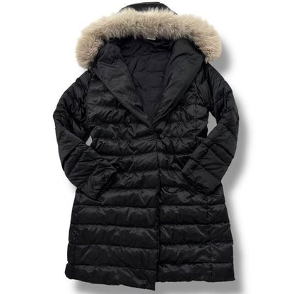 S Max Mara Long Down Coat 4way Asian fit L 40 US size M Black Authentic
