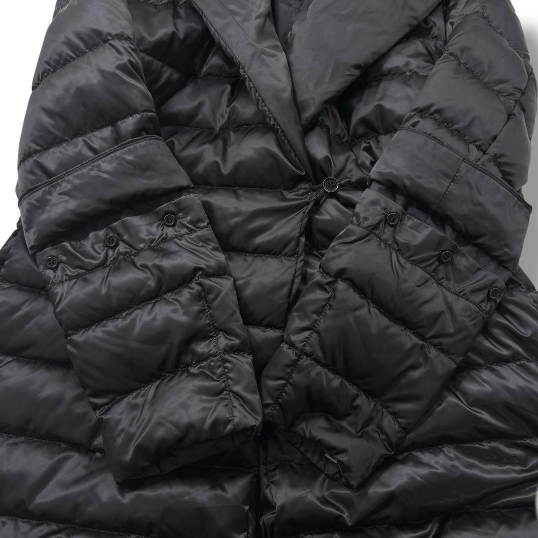 S Max Mara Long Down Coat 4way Asian fit L 40 US size M Black Authentic