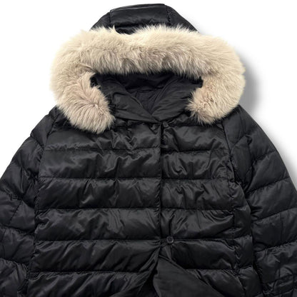 S Max Mara Long Down Coat 4way Asian fit L 40 US size M Black Authentic