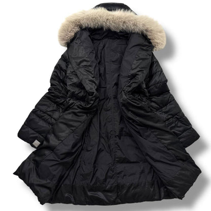 S Max Mara Long Down Coat 4way Asian fit L 40 US size M Black Authentic