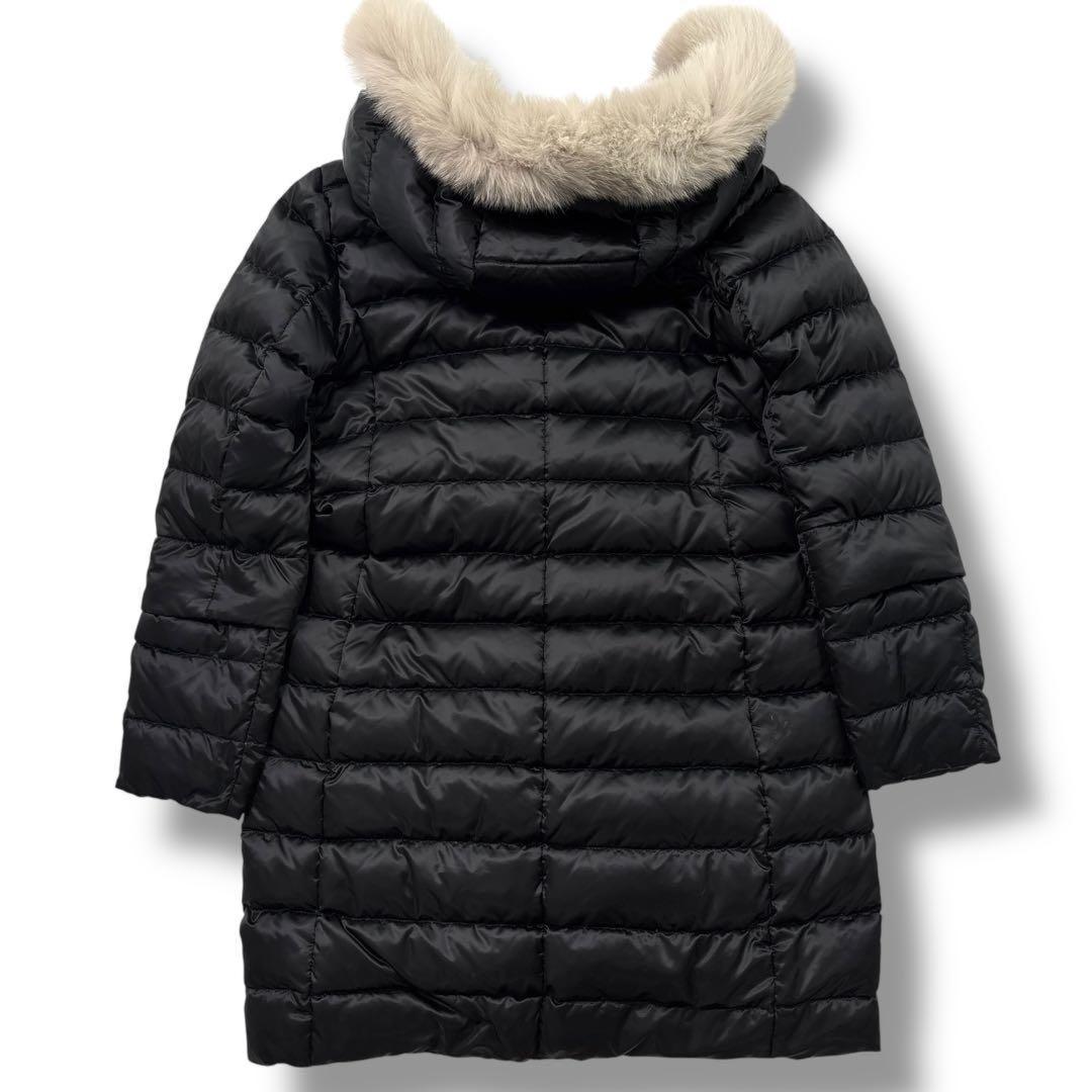 S Max Mara Long Down Coat 4way Asian fit L 40 US size M Black Authentic