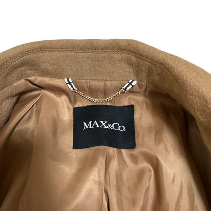 Max Mara MAX&Co. Long Coat Asian fit L 40 US size M Beige Authentic