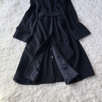 Max Mara SPORT MAX Long Coat Asian fit XL 42 US size L Black Authentic