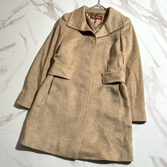 Max Mara Studio Coat Asian fit S 36 US size XS Camel Authentic