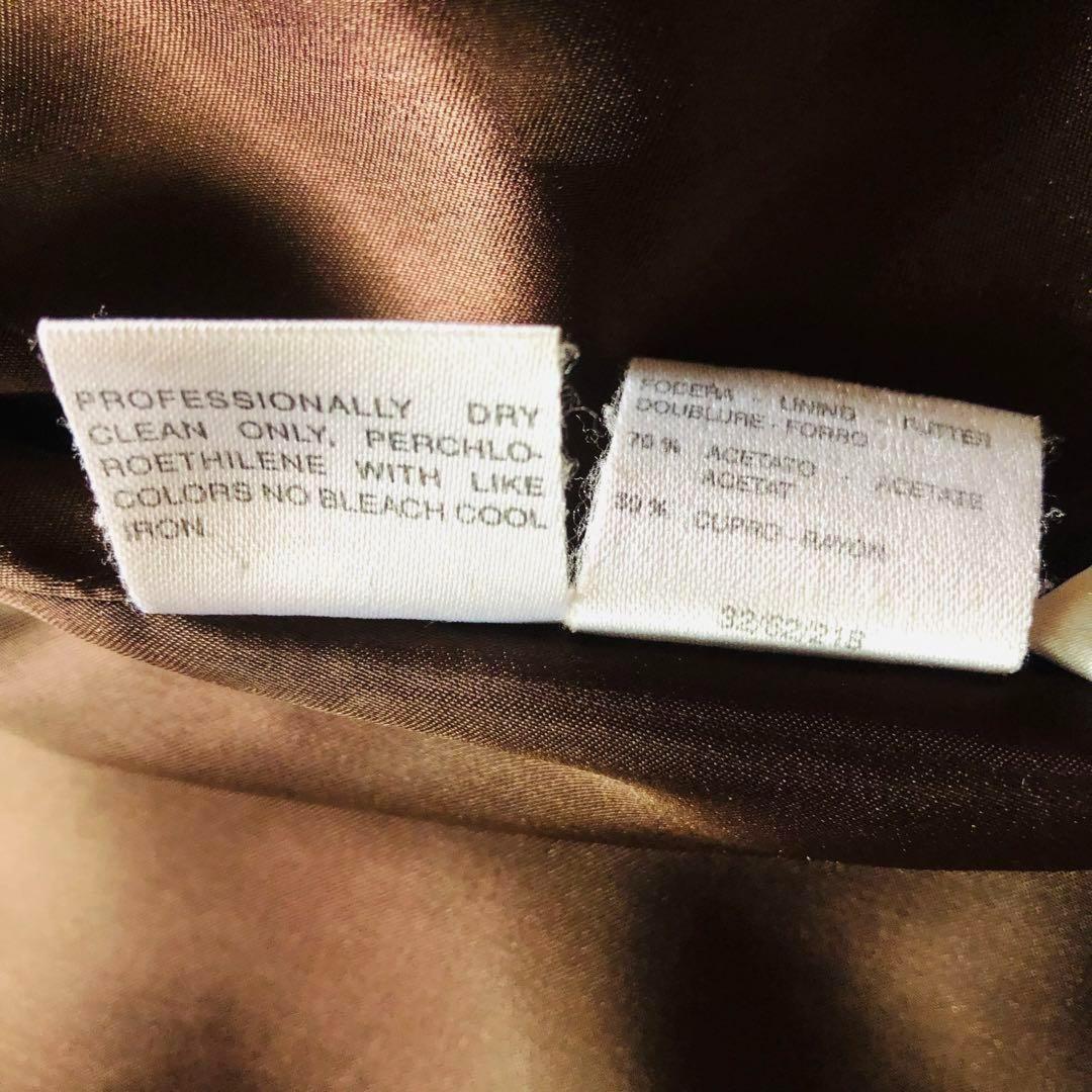 Max Mara Wool Coat Asian fit XL 42 US size L Brown Authentic
