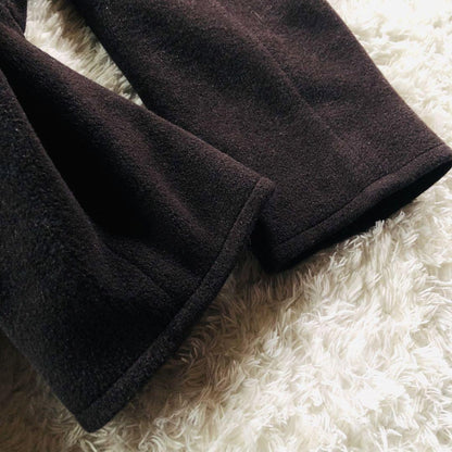 Max Mara Wool Long Coat Asian fit M 38 US size S Dark Brown Authentic