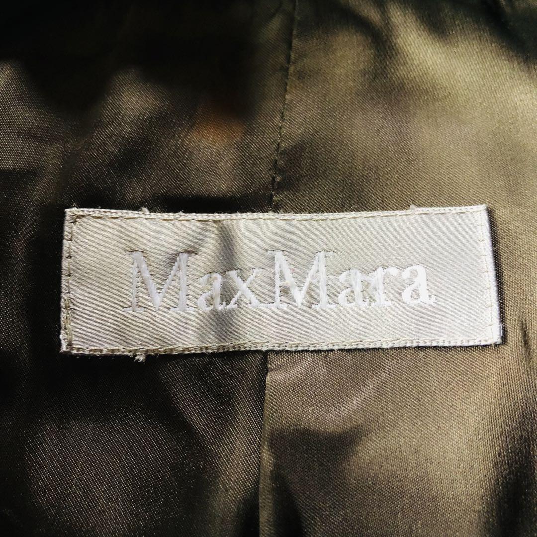 Max Mara Wool Long Coat Asian fit M 38 US size S Dark Brown Authentic