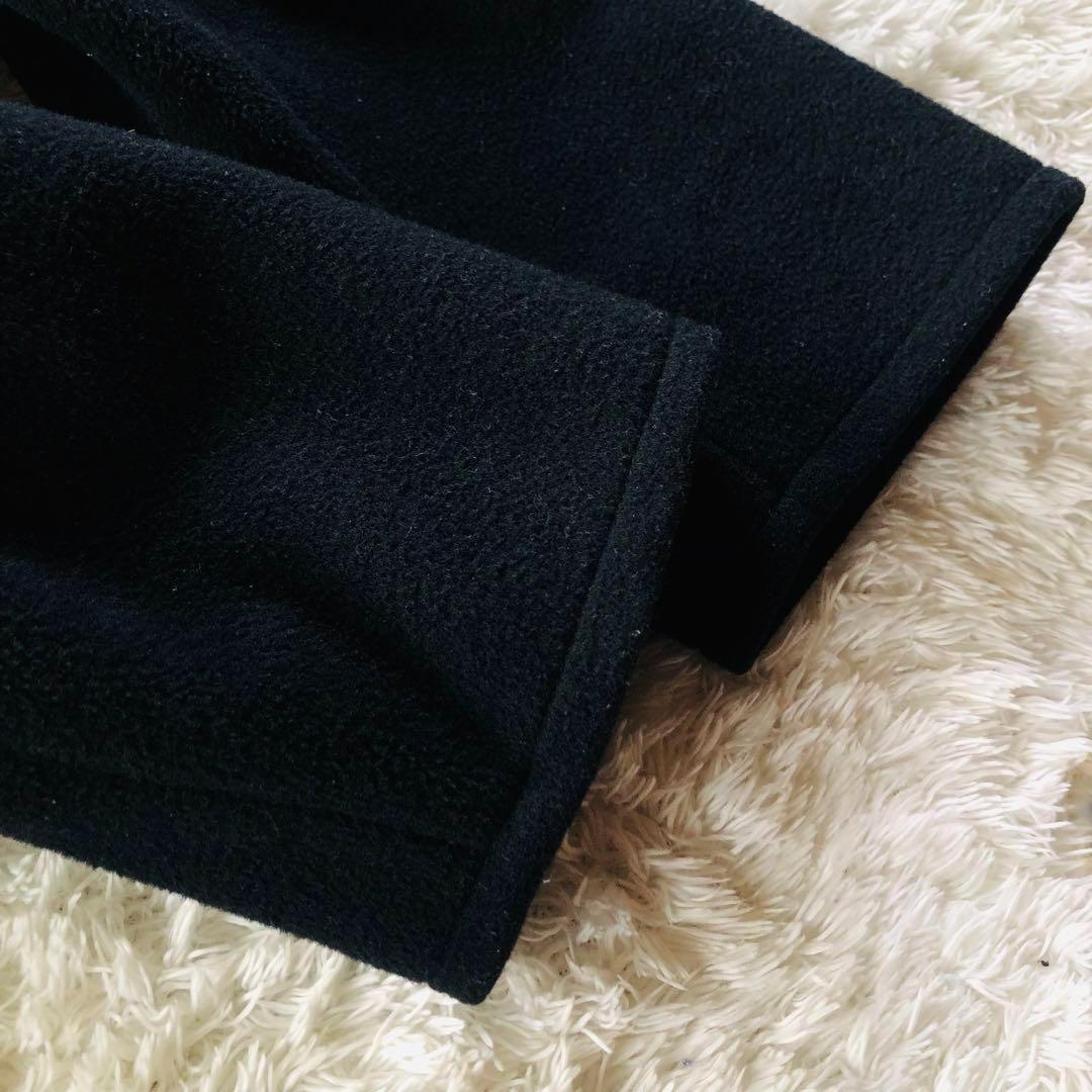 Max Mara Wool Long Coat Asian fit S 36 US size XS Black Authentic