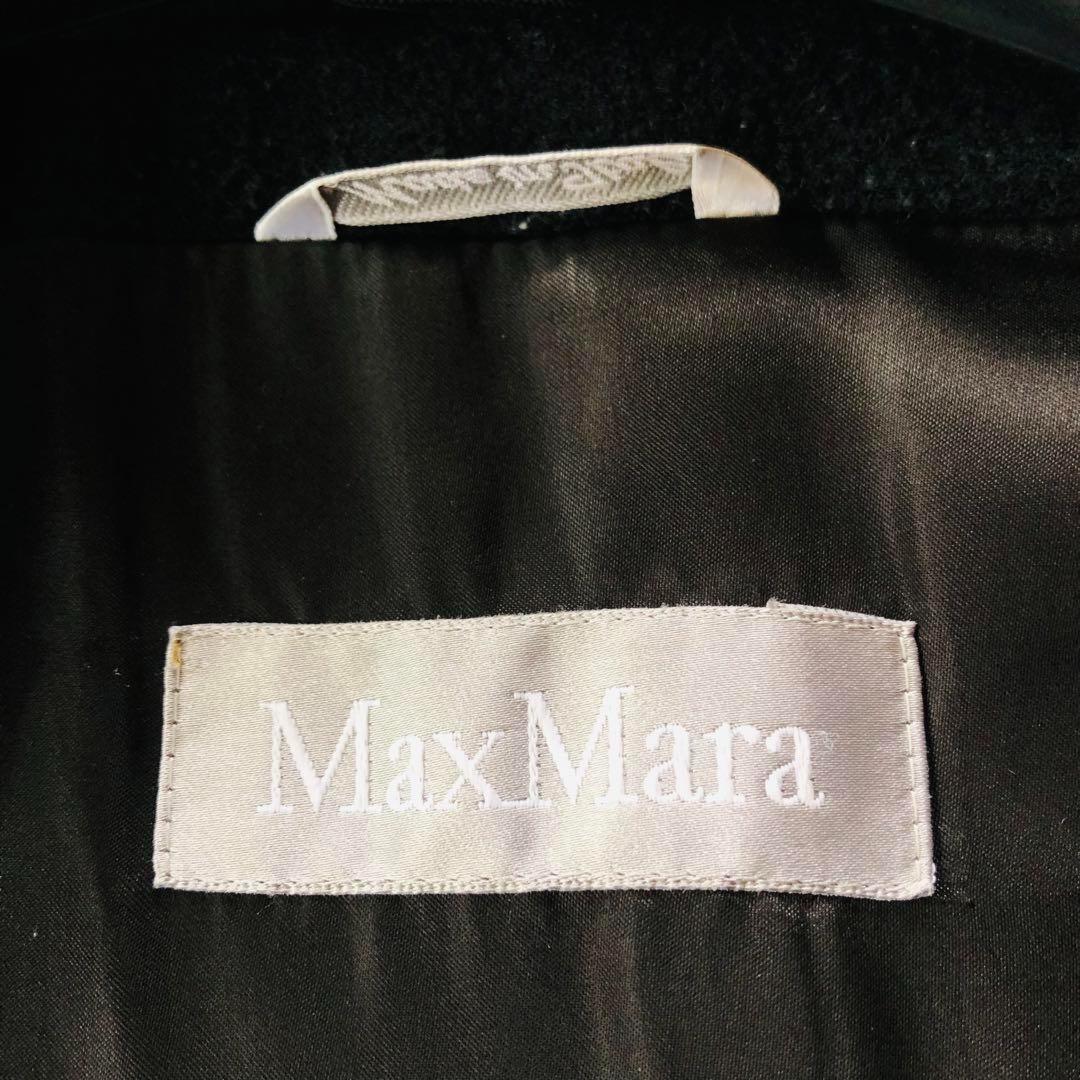 Max Mara Wool Long Coat Asian fit S 36 US size XS Black Authentic