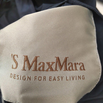 Max Mara Reversible Coat Asian fit S 36 US size XS Navy Dark Blue Authentic