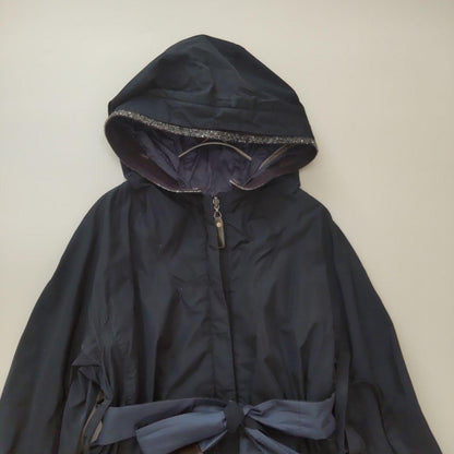 Max Mara Reversible Coat Asian fit S 36 US size XS Navy Dark Blue Authentic