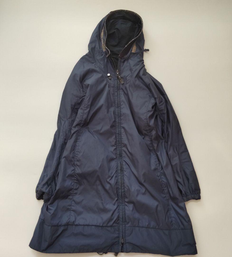 Max Mara Reversible Coat Asian fit S 36 US size XS Navy Dark Blue Authentic