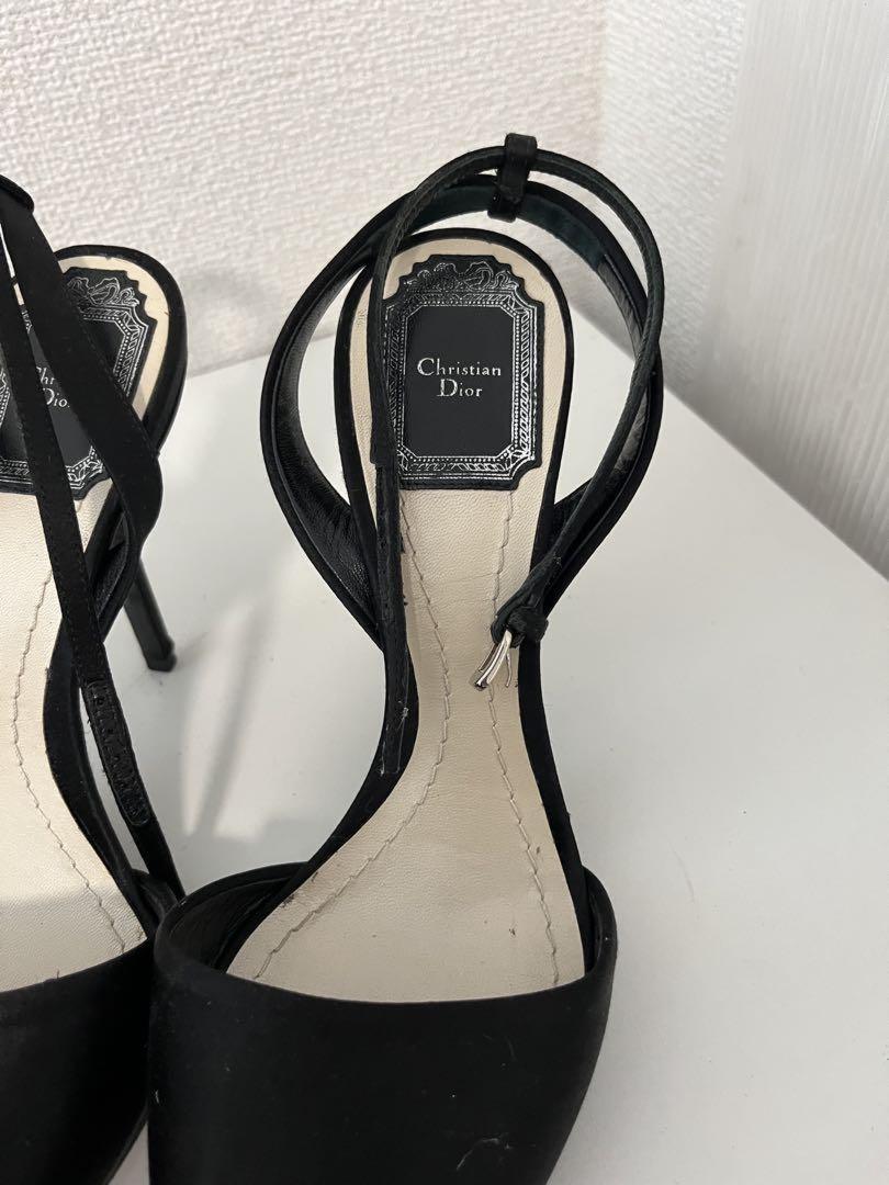 Christian Dior Shoes Pumps Heel EU 36.5 US 6.5 Black Authentic