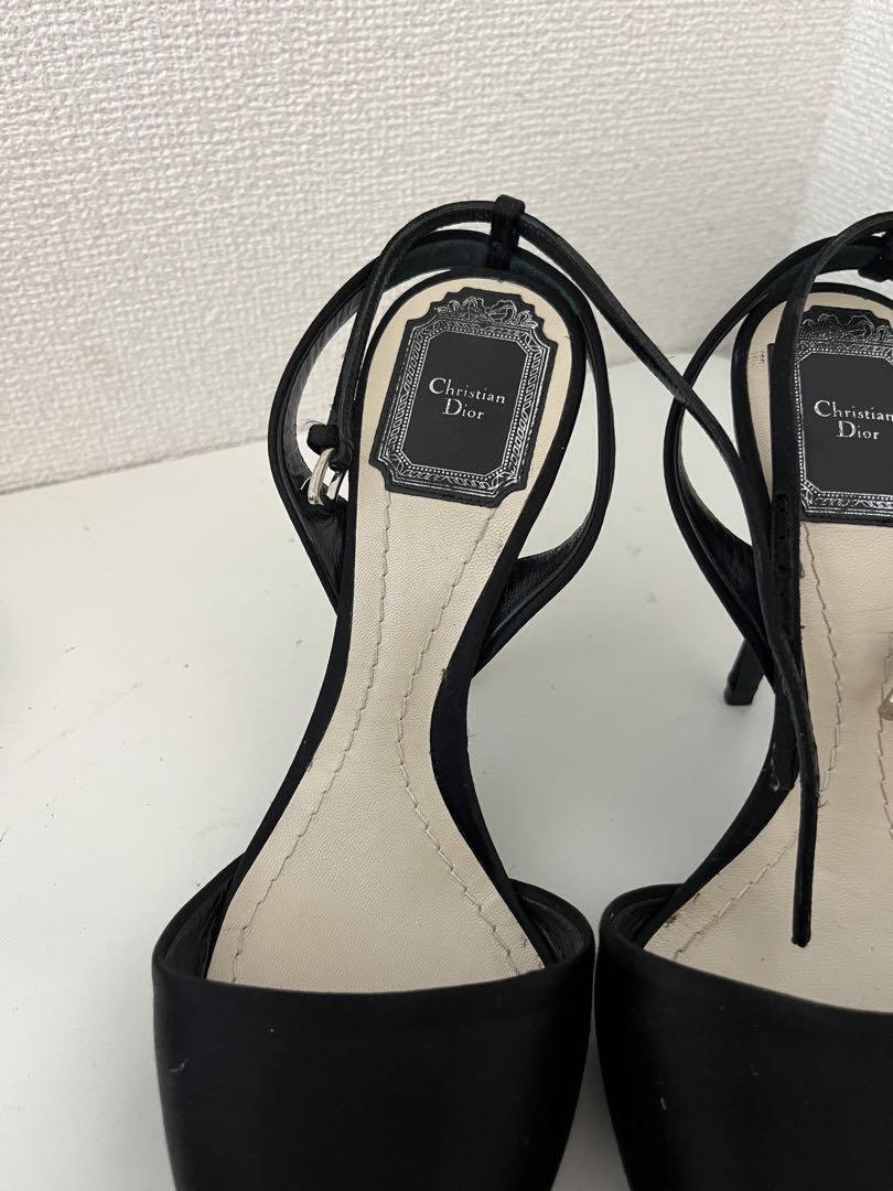 Christian Dior Shoes Pumps Heel EU 36.5 US 6.5 Black Authentic