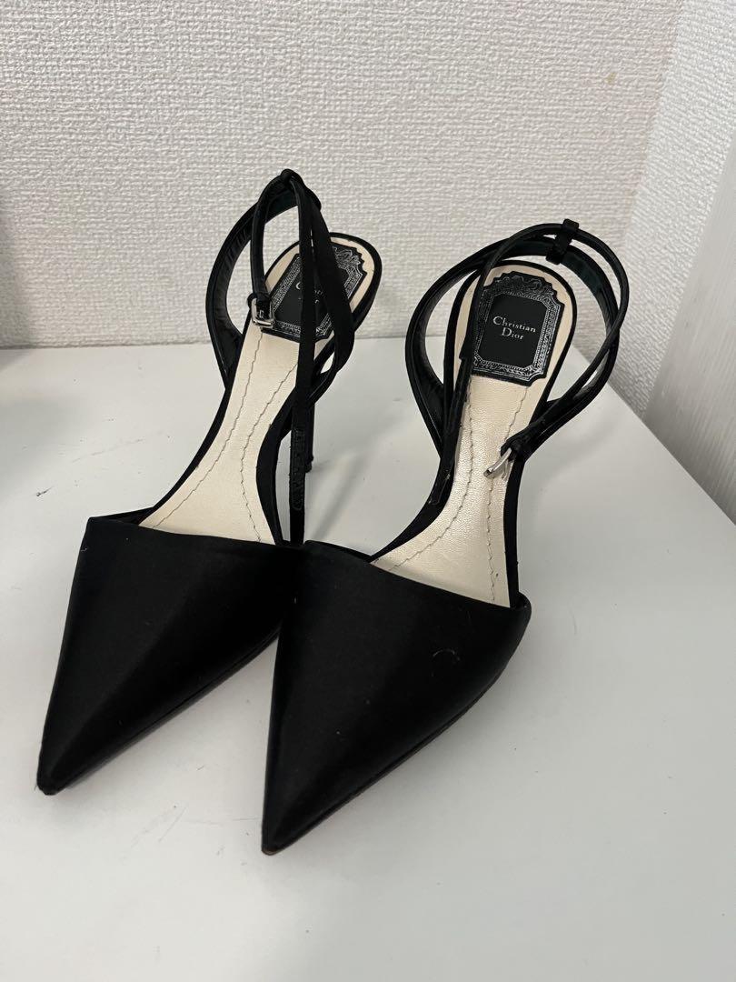 Christian Dior Shoes Pumps Heel EU 36.5 US 6.5 Black Authentic