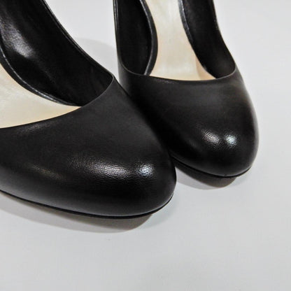 Christian Dior Shoes Pumps Heel EU 36.5 US 6.5 Leather Black Authentic