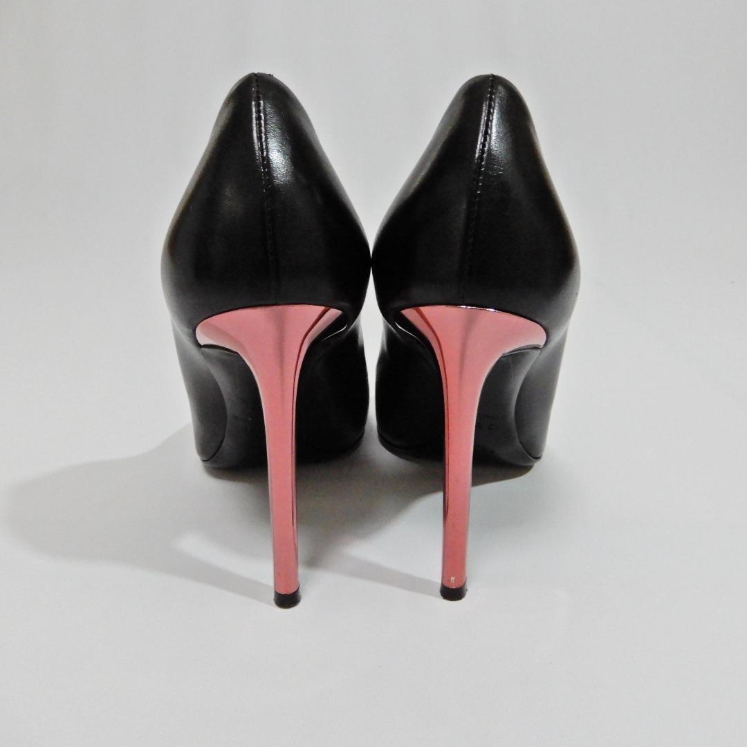 Christian Dior Shoes Pumps Heel EU 36.5 US 6.5 Leather Black Authentic