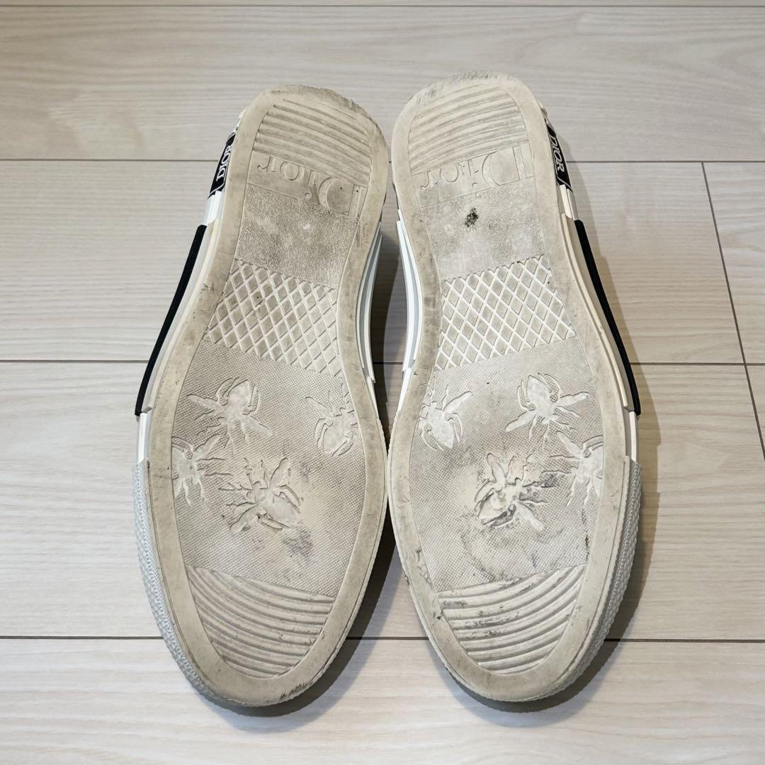 Dior Homme Sneakers Shoes Low-Cut Flowers EU 42 US 9 White Authentic