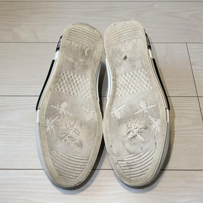 Dior Homme Sneakers Shoes Low-Cut Flowers EU 42 US 9 White Authentic