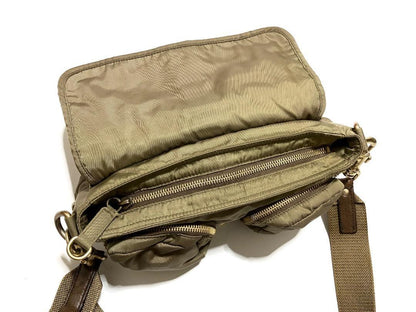 MIU MIU Vintage Safari Pocket Bag Shoulder Purse Logo Nylon Authentic