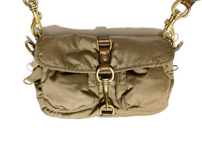 MIU MIU Vintage Safari Pocket Bag Shoulder Purse Logo Nylon Authentic