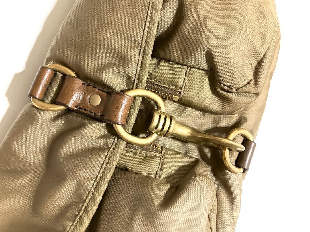 MIU MIU Vintage Safari Pocket Bag Shoulder Purse Logo Nylon Authentic