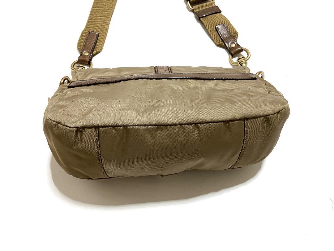 MIU MIU Vintage Safari Pocket Bag Shoulder Purse Logo Nylon Authentic