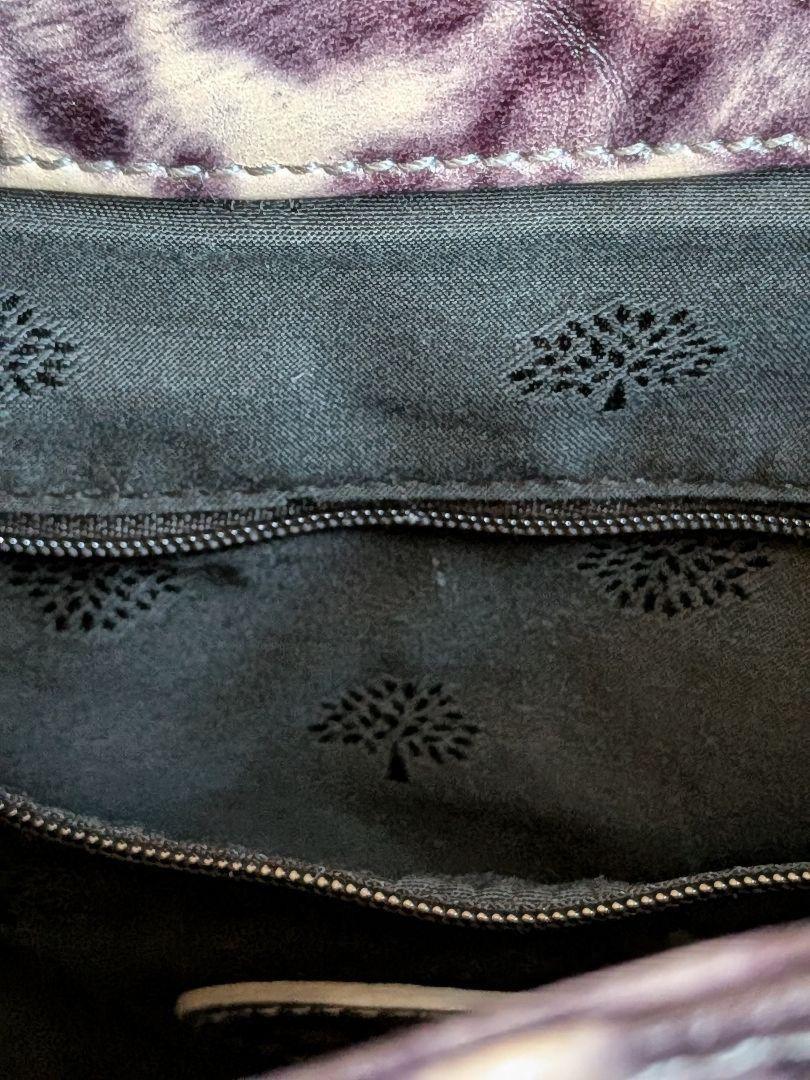 MULBERRY Shoulder Bag Purse Leopard Leather Authentic