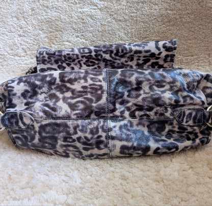 MULBERRY Shoulder Bag Purse Leopard Leather Authentic