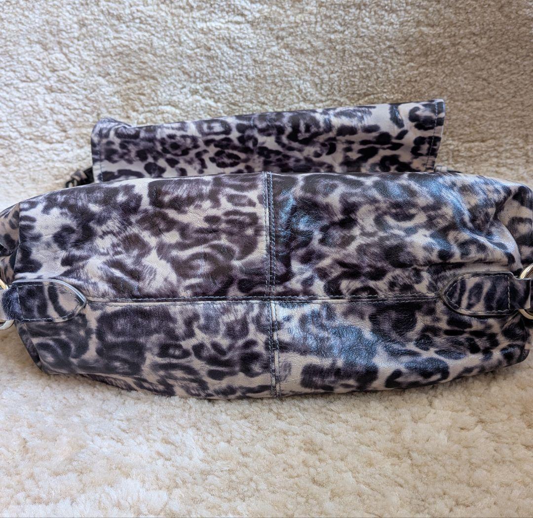 MULBERRY Shoulder Bag Purse Leopard Leather Authentic