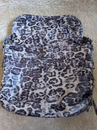 MULBERRY Shoulder Bag Purse Leopard Leather Authentic