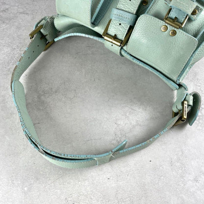 MULBERRY Shoulder Bag Purse Roxanne Leather Emerald Green Authentic