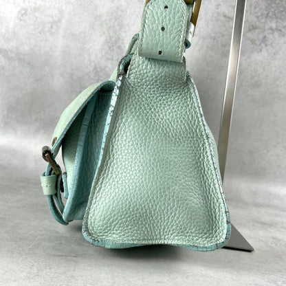 MULBERRY Shoulder Bag Purse Roxanne Leather Emerald Green Authentic
