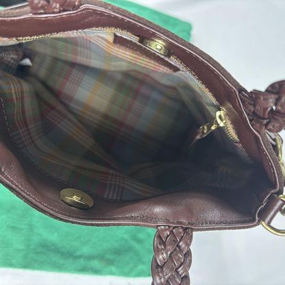 MULBERRY Hand Shoulder Bag Tote Purse 2way Suede Dark Brown Authentic