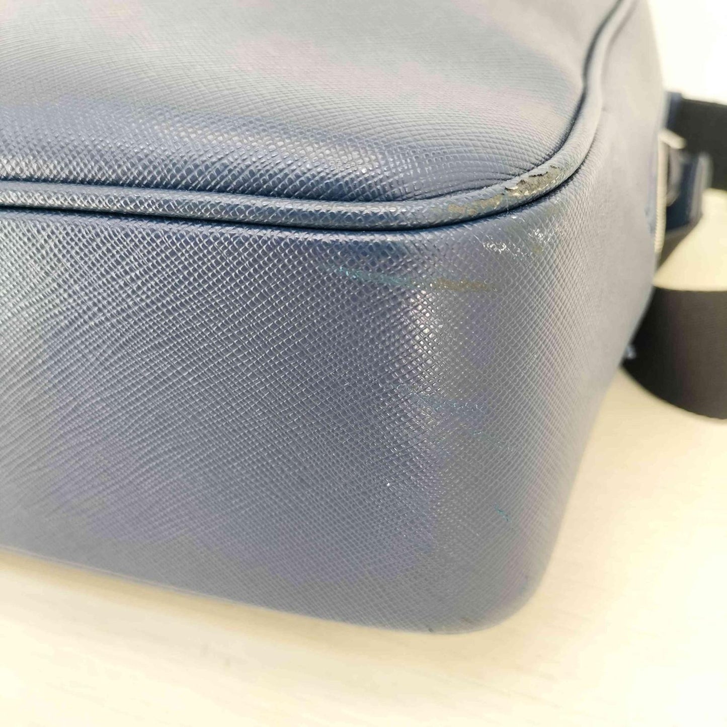 Montblanc Business Bag Briefcase 2way Blue Authentic