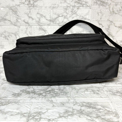 Montblanc Shoulder Bag Purse Nylon Black Authentic