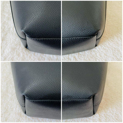 COACH Hand Bag Tote Purse Black Authentic