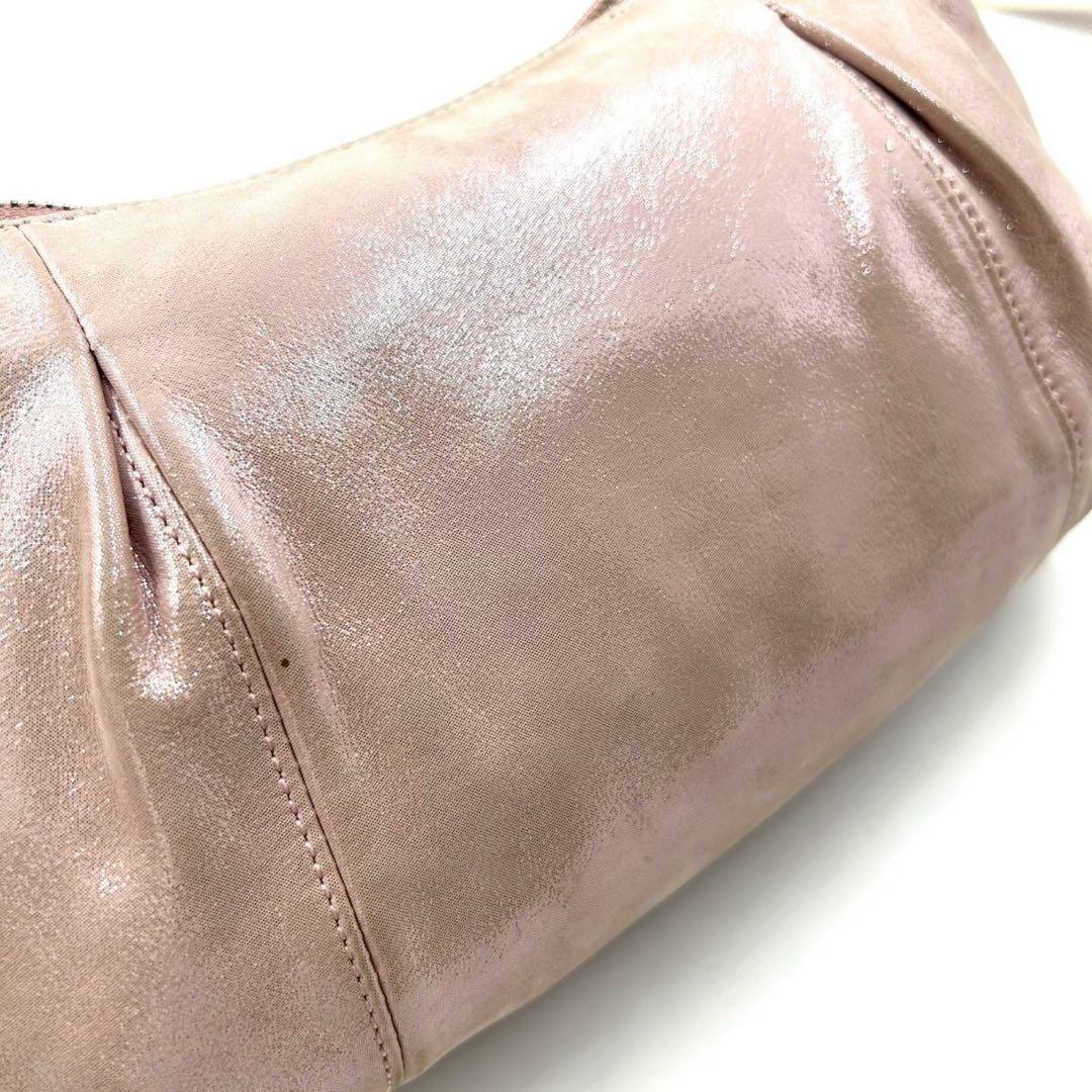 COACH Accessory Pouch Shoulder Bag Purse 2way poppy Leather Pink Authentic