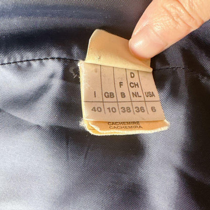 Max Mara Long Coat Asian fit L 40 US size M Navy Authentic