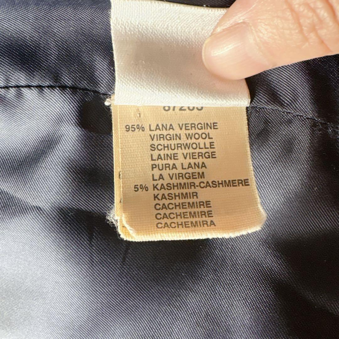 Max Mara Long Coat Asian fit L 40 US size M Navy Authentic